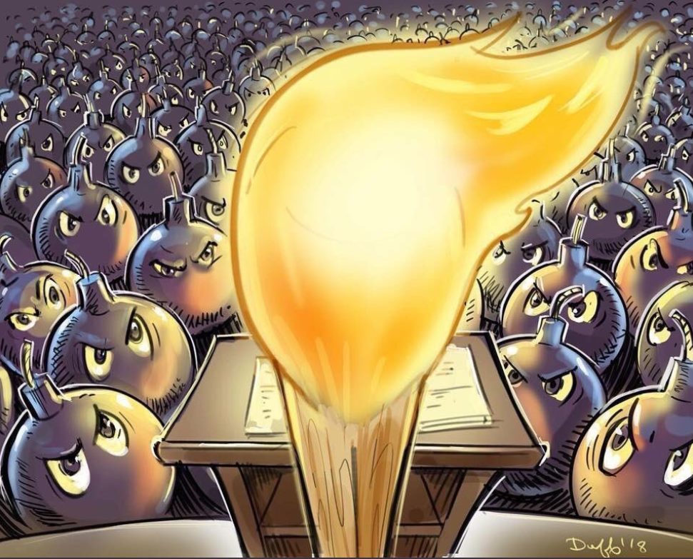 Donald Trump gas lighting his supporteres