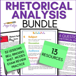 AP Language and Composition Rhetorical Analysis bundle cover