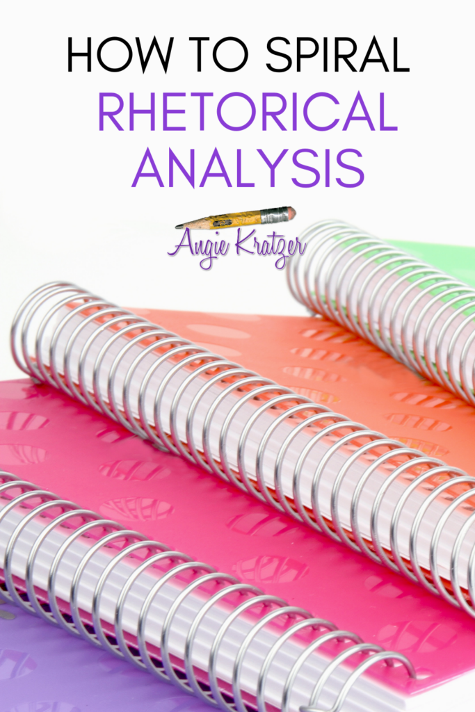 SPIRAL NOTEBOOKS FOR RHETORICAL ANALYSIS