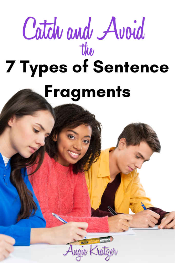 teenagers editing for sentence fragments