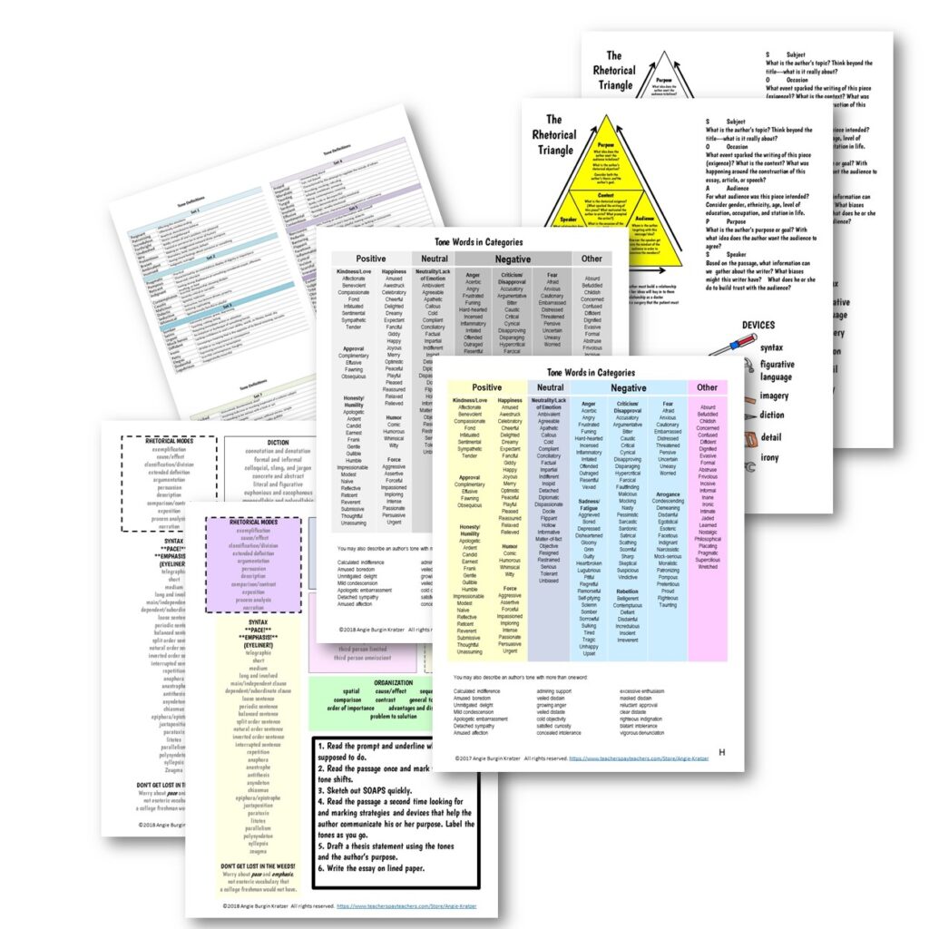 AP English Language Exam Rhetorical Analysis Review Tips - Angie Kratzer