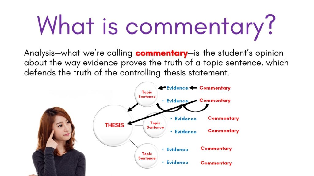 how to have good commentary in an essay