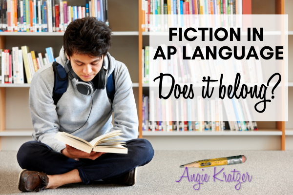 AP English student reading fiction