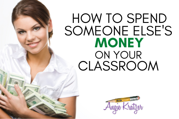 Teachers should not spend their own money on their classrooms.