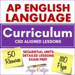 AP English Language and Composition curriculum lesson plan bundle