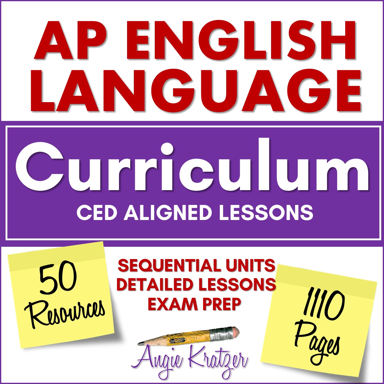 Angie Kratzer's AP English Language Course Bundle FAQ's