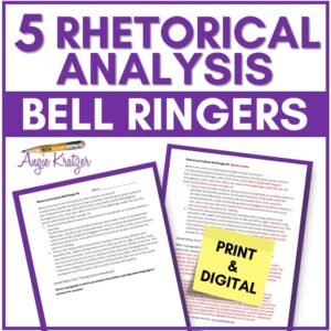 AP English Language rhetorical analysis bell ringers