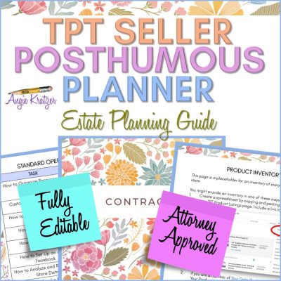 TPT Posthumous Planner Square Cover